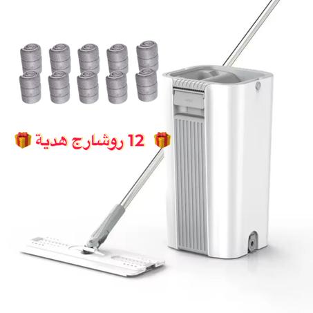 ممسحة التنظيف مع سطل العصر و التنشيف + 12 رشارج هدية