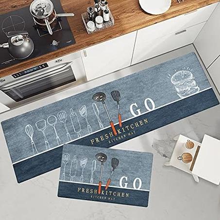 سجادة مطبخ قماشية مضادة للانزلاق