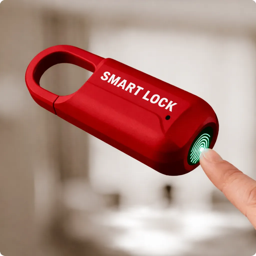 قفل ذكي ببصمة الإصبع