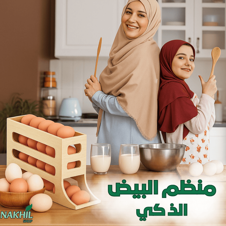 منظم البيض بتصميم ذكي