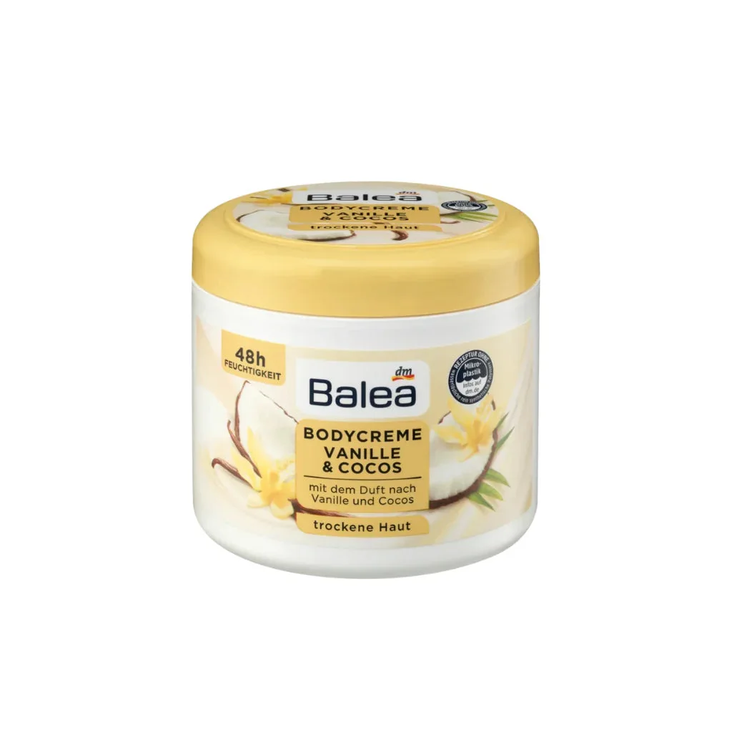 كريم الجسم بالفانيلا وجوز الهند – Balea Bodycreme Vanille & Kokos