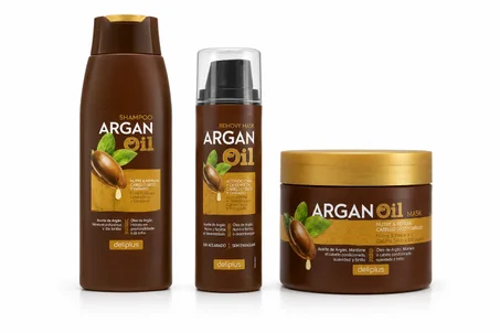 Pack العناية بالشعر بزيت الأركان Deliplus – 3 منتجات