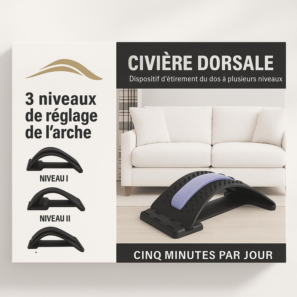 Civière dorsale multi-niveaux – Soulagez votre dos en 10 minutes par jour