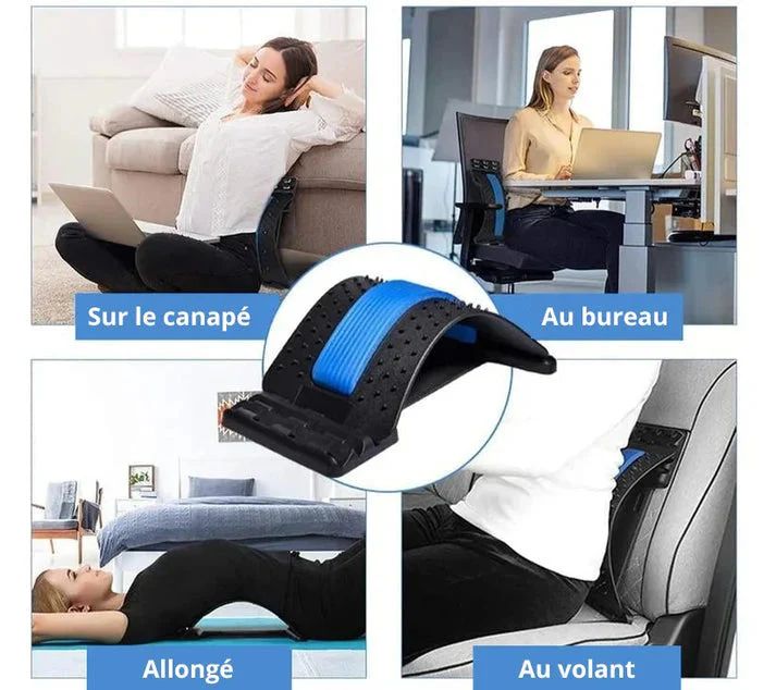 Civière dorsale multi-niveaux – Soulagez votre dos en 10 minutes par jour