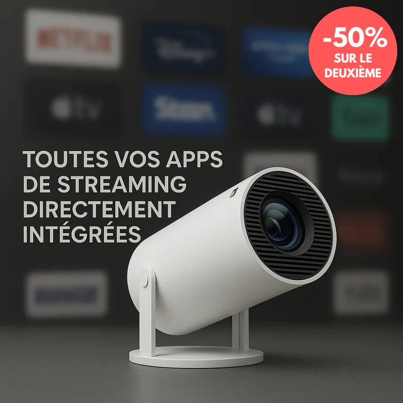 Projecteur M300 4K – Cinéma à Domicile Ultra HD | Gaming, Films & Football