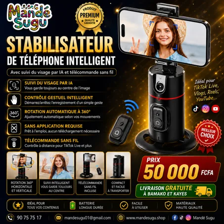 Stabilisateur téléphone Snapchat-Tiktok