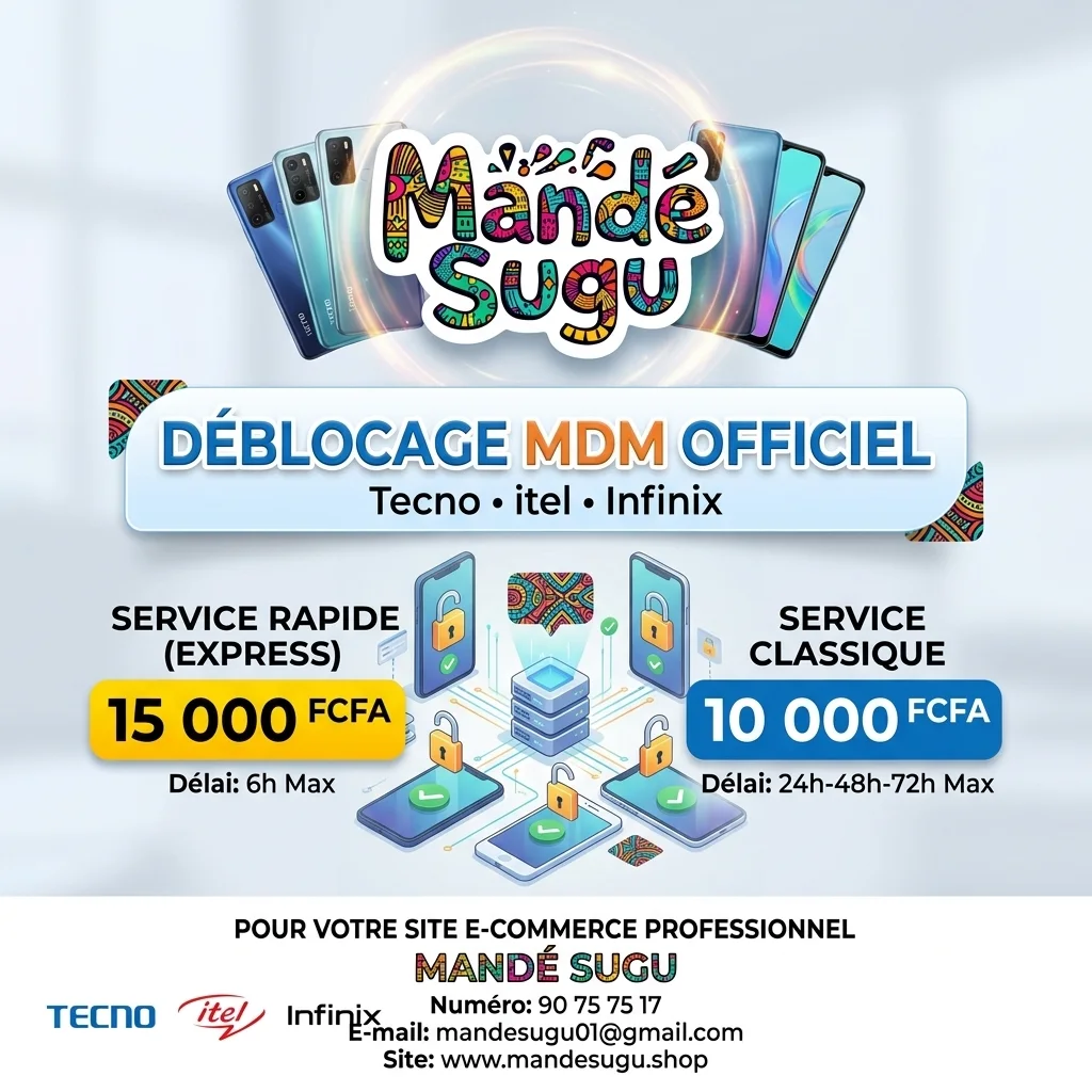DÉBLOCAGE OFFICIEL MDM TECNO, ITEL & INFINIX