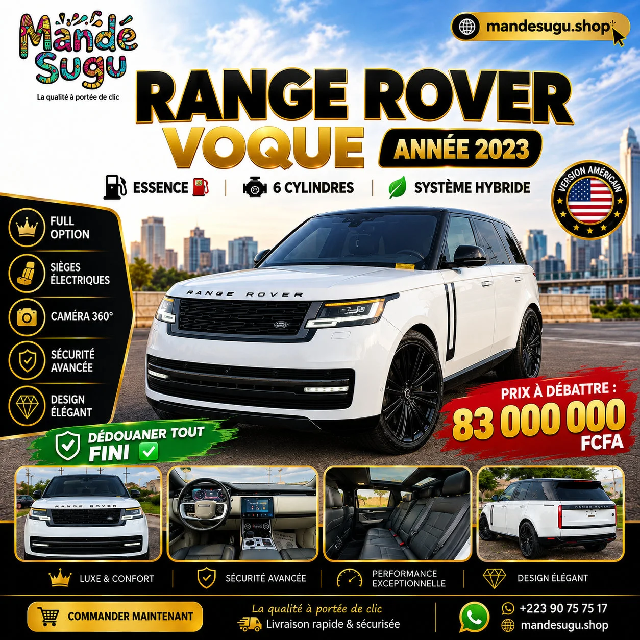 RANGE ROVER VOQUE ANNÉE 2023