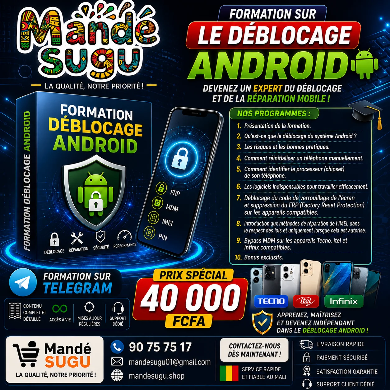 Formation 100 % en ligne sur Telegram