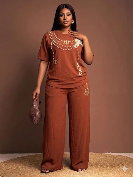 Ensemble T-shirt et Pantalon Fluide