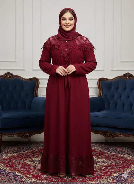 Robe Longue Élégante en Dentelle