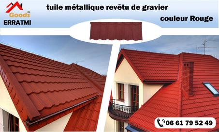 TUILE ALU ZINC ROUGE