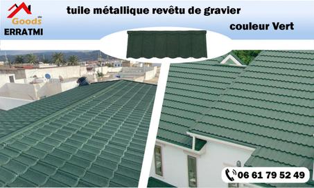 TUILE ALU ZINC VERT