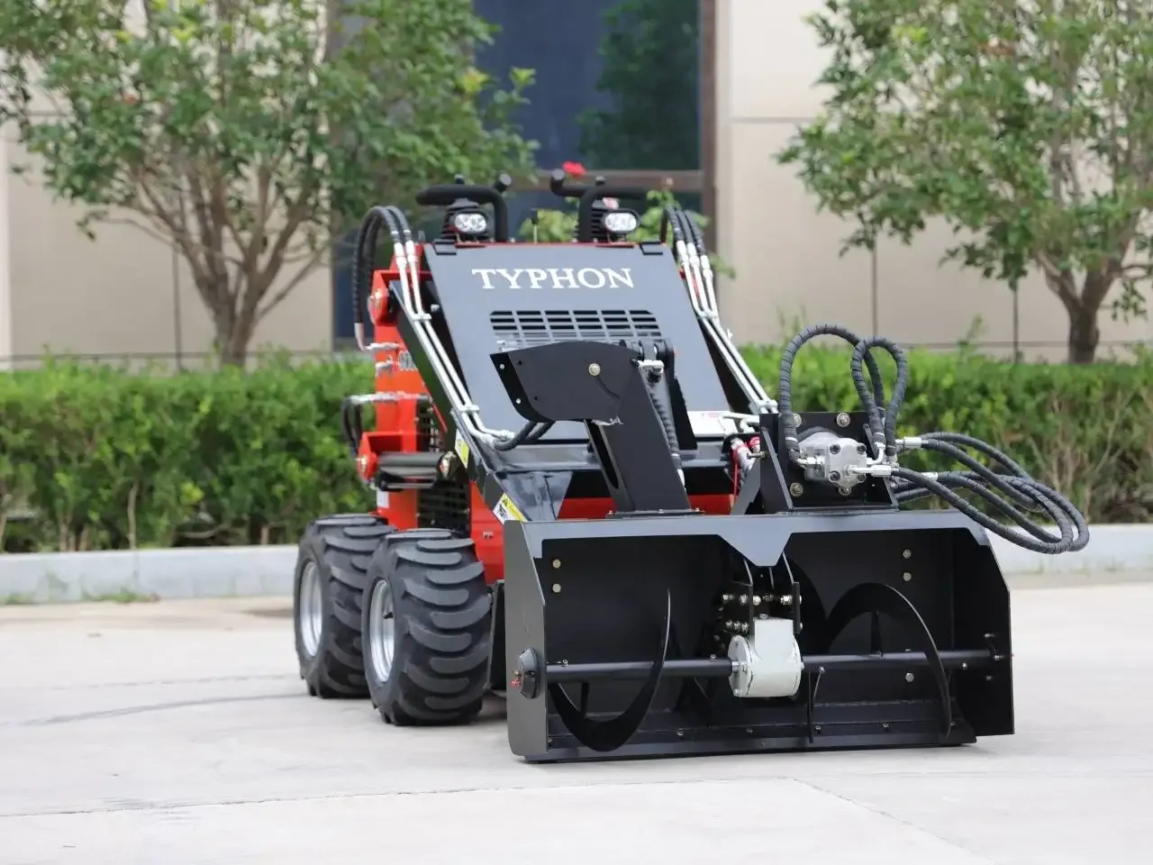 TYPHON Skid Steer Loader Snow Blower Attachment USA