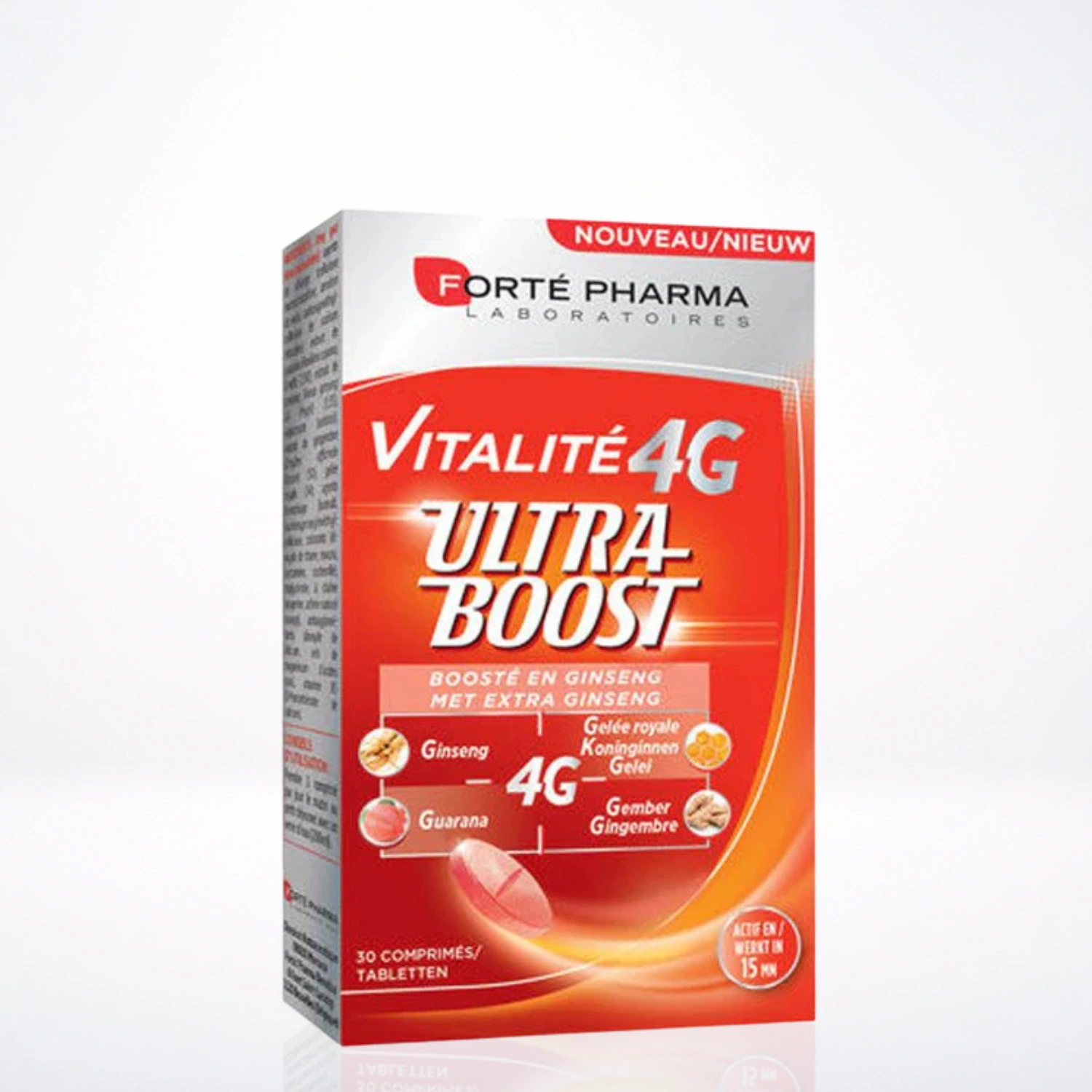 Forté Pharma Vitalité 4G Ultra Boost Avec Ginseng 20 Comprimés