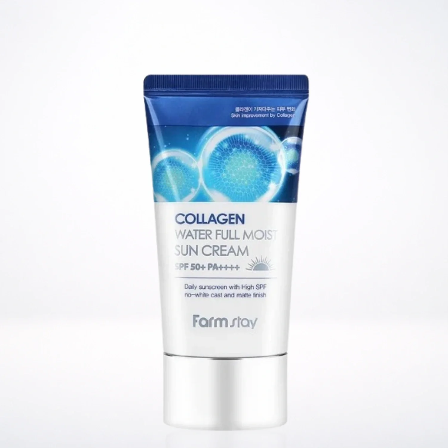 FARMSTAY Collagen Water Full Moist Sun Cream SPF50+ PA++++ 50g Protection Hydratation