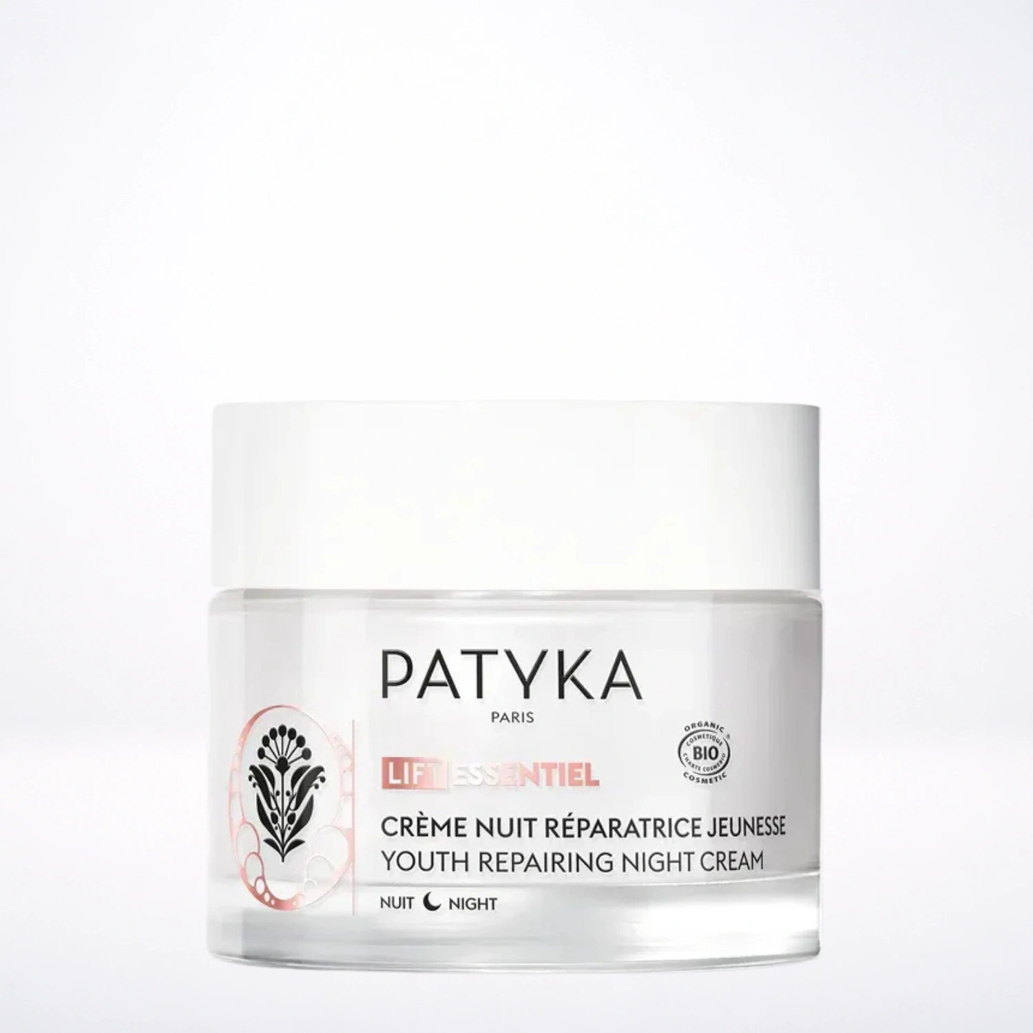 PATYKA Crème Nuit Réparatrice Jeunesse 50ml Anti-Rides Centella Rétinol Bio