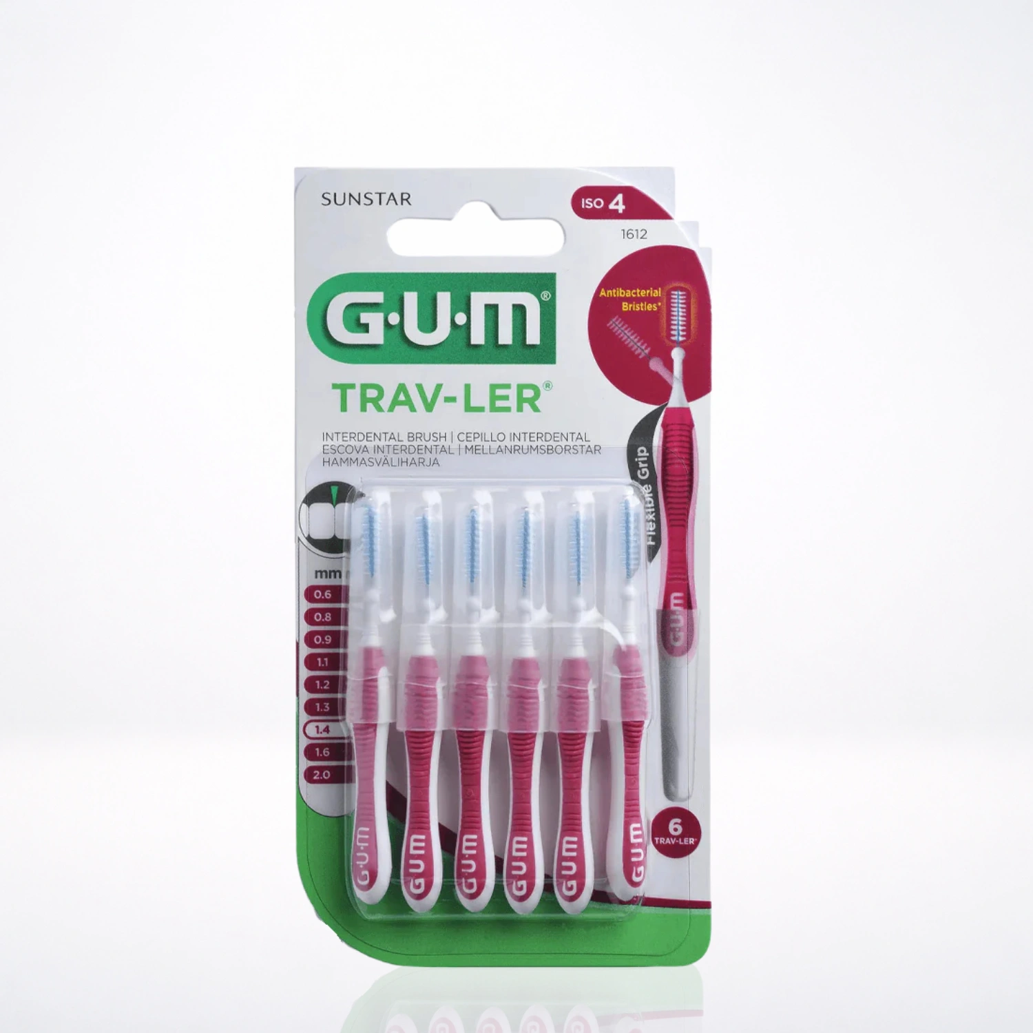Gum PROXABRUSH TRAV-LER Brossette Interdentaire 1,4mm