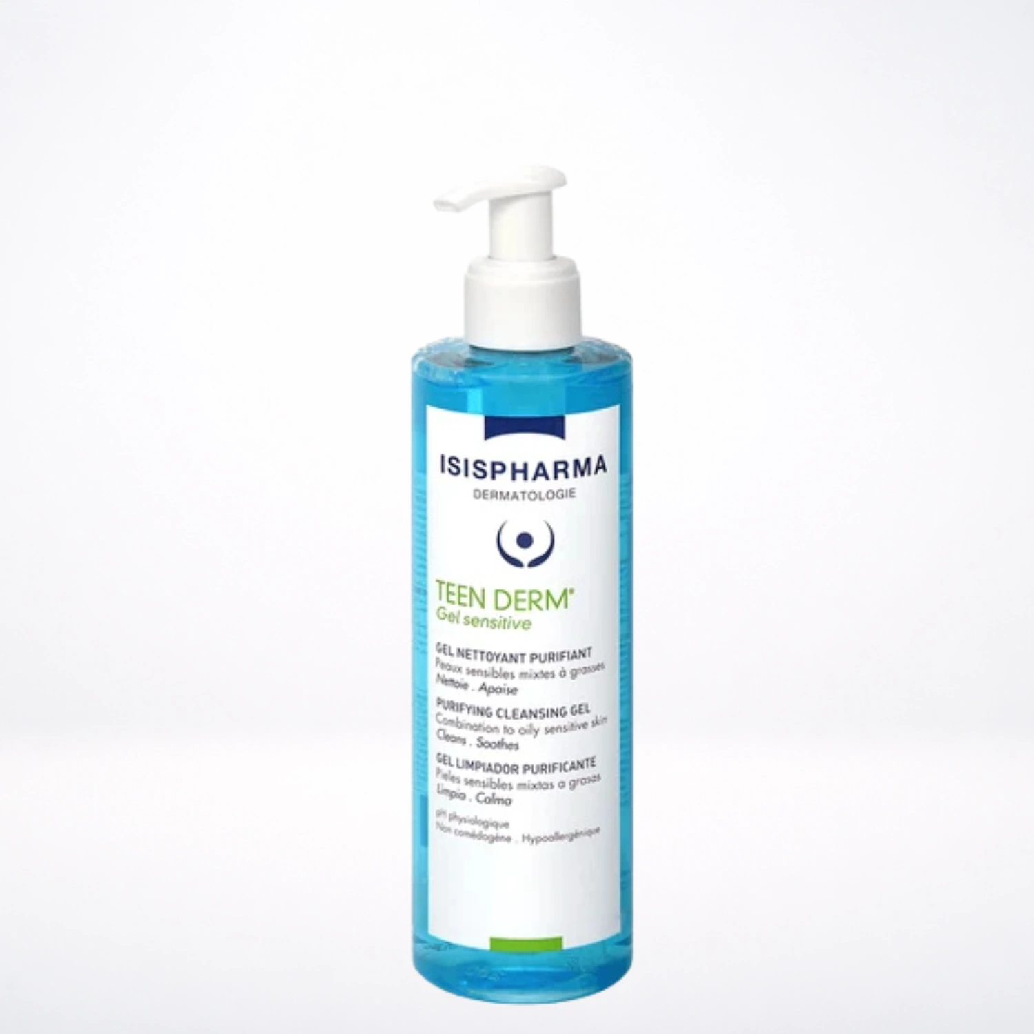 Isispharma Teen Derm Gel Sensitive - Nettoyant Doux Peaux Sensibles