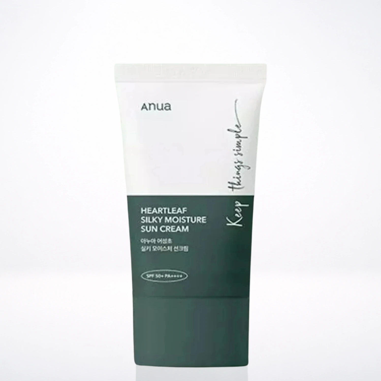 ANUA HeartleaF Silky Moisture Sun Cream SPF50+ PA++++ 50ml
