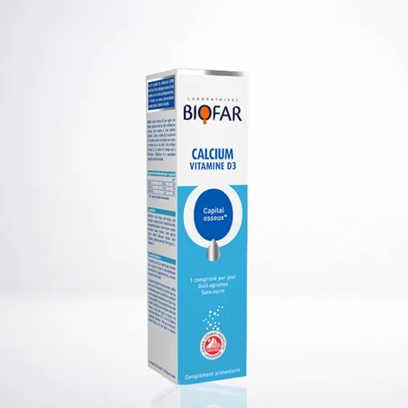 BIOFAR Calcium & vitamine  D3 20 Comprimés