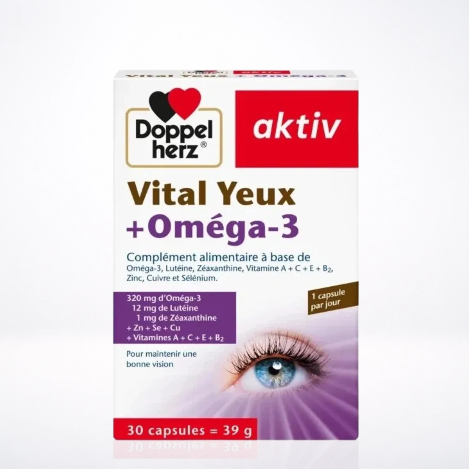 DOPPELHERZ AKTIV VITAL YEUX +Oméga-3 | 30 Capsules
