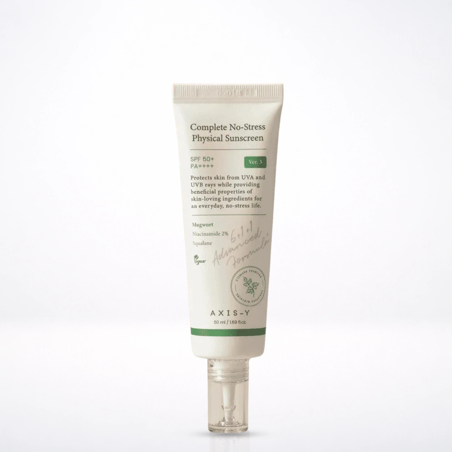 AXIS-Y Complete No-Stress Physical Sunscreen V.3 50ml Protection Minérale SPF50+