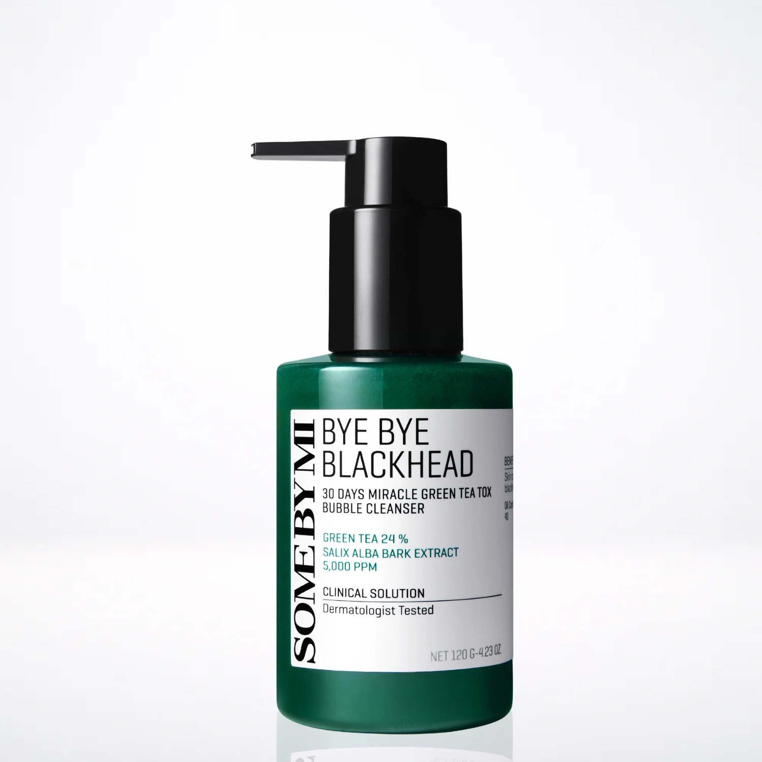 SOME BY MI  BYE BYE BLACKHEAD 30 DAYS MIRACLE GREEN TEA TOX BUBBLE CLEANSER 120G