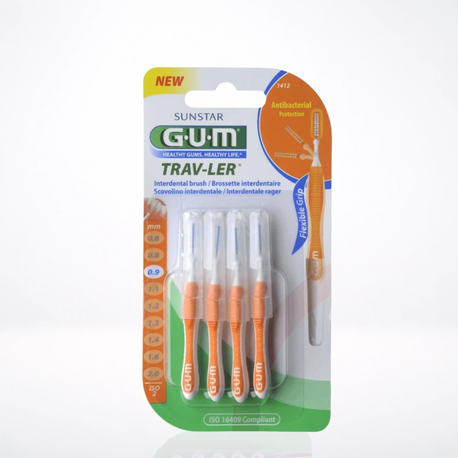 Gum PROXABRUSH TRAV-LER Brossette Interdentaire 0,9mm