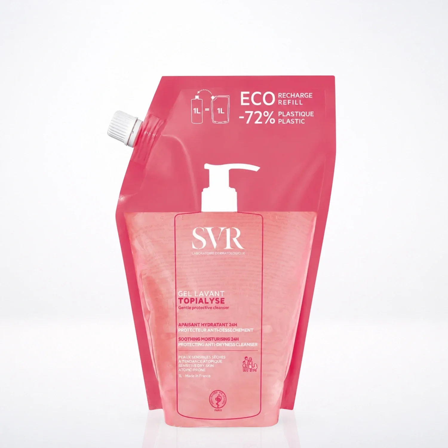 SVR Topialyse Gel Lavant Surgras Recharge Éco-Responsable 1L