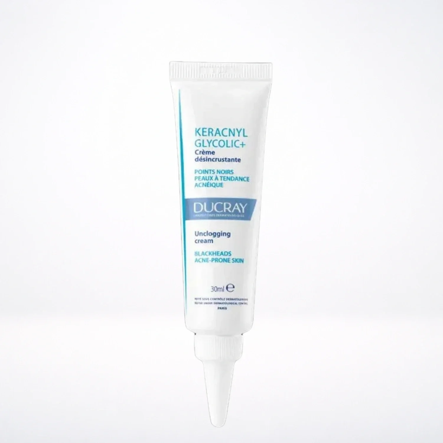 DUCRAY Keracnyl Glycolic+ Crème Désincrustante 30ml - Exfoliant Anti-Imperfections