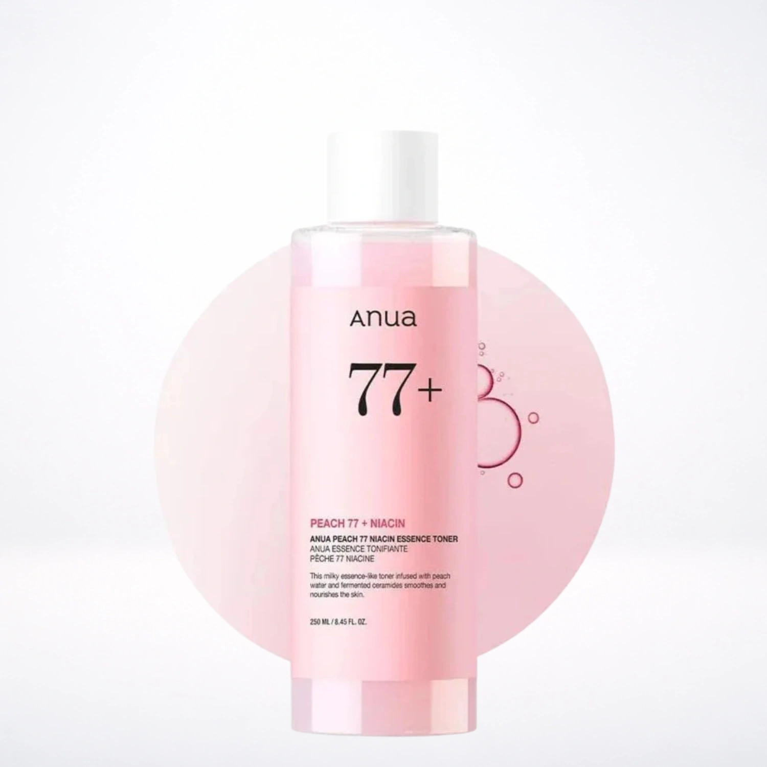 ANUA Peach 77 Niacin Essence Toner 250ml Lotion Tonique Éclaircissante Niacinamide