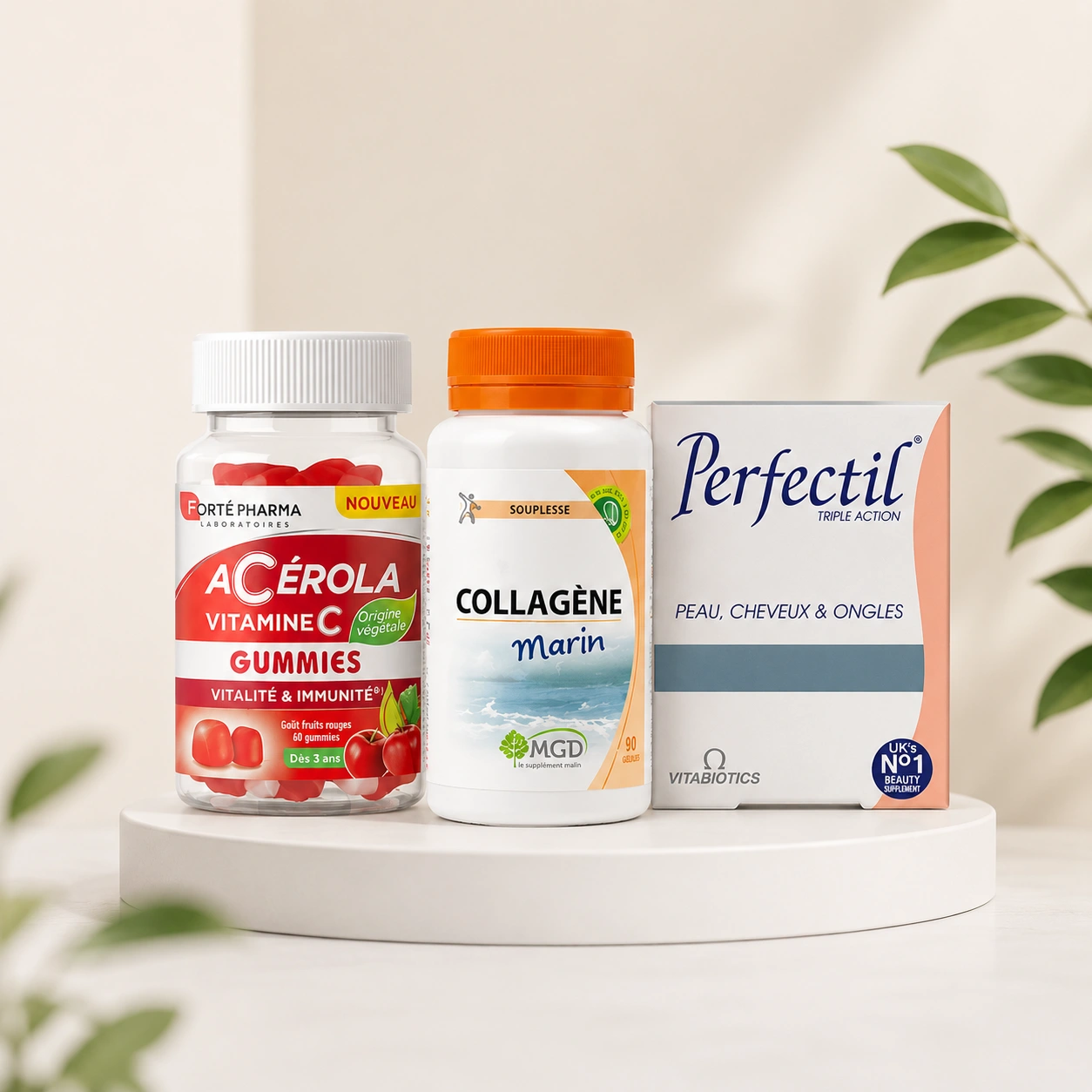 Pack Beauté Totale 3 Compléments - Peau Éclatante Cheveux Forts Ongles Solides Vitalité