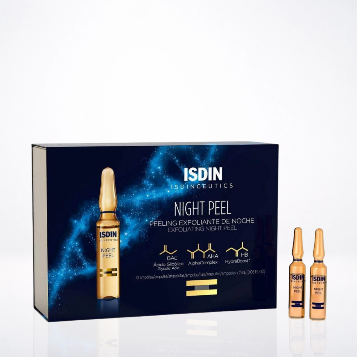 ISDIN Isdinceutics Night Peel 30 Ampoules x 2ml - Peeling Exfoliant Nuit Anti-Rides