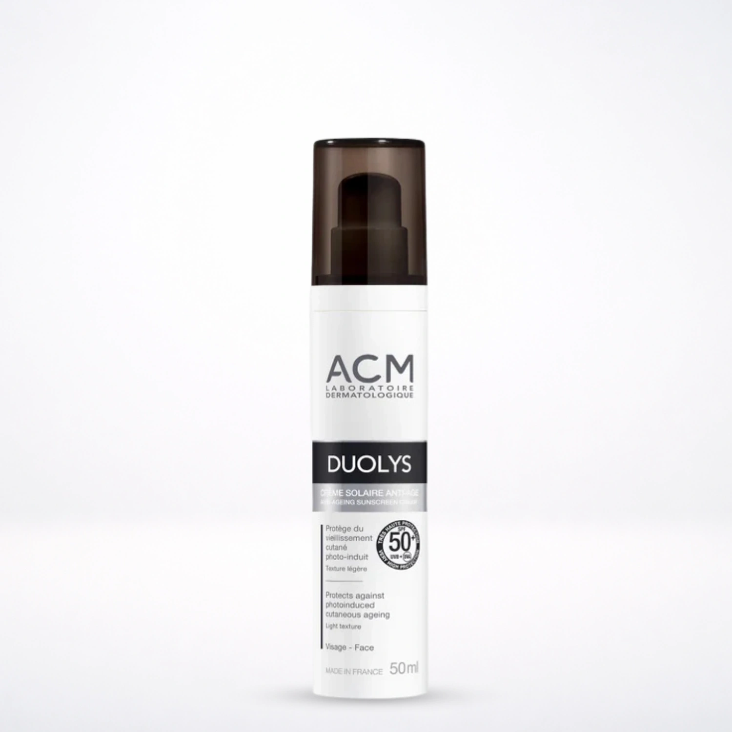 ACM Duolys Écran Solaire SPF 50+ 50ml - Crème de Jour Protection Anti-Âge