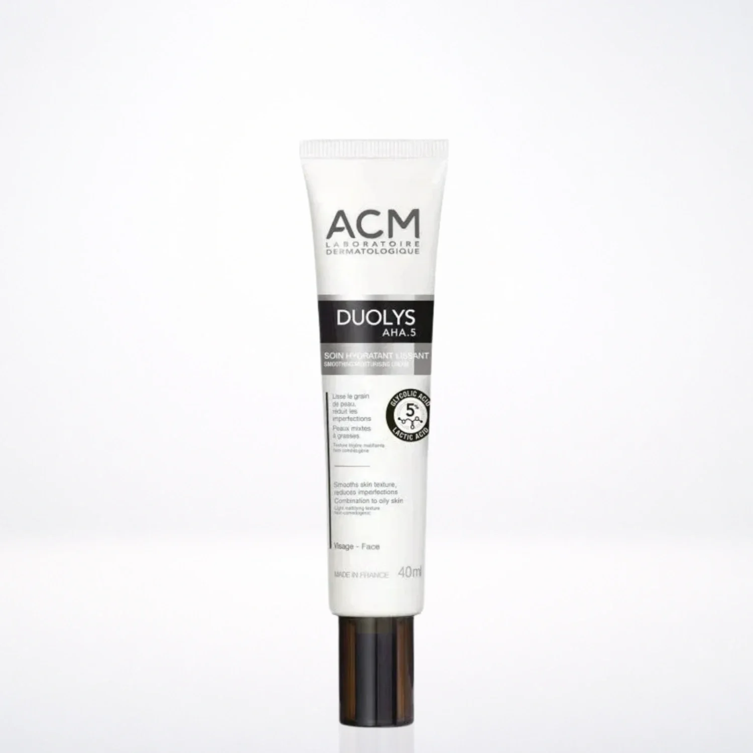 ACM Duolys AHA.5 Soin Hydratant Lissant 40ml Exfoliation Douce Hydratation Intense Lissage Anti-Âge