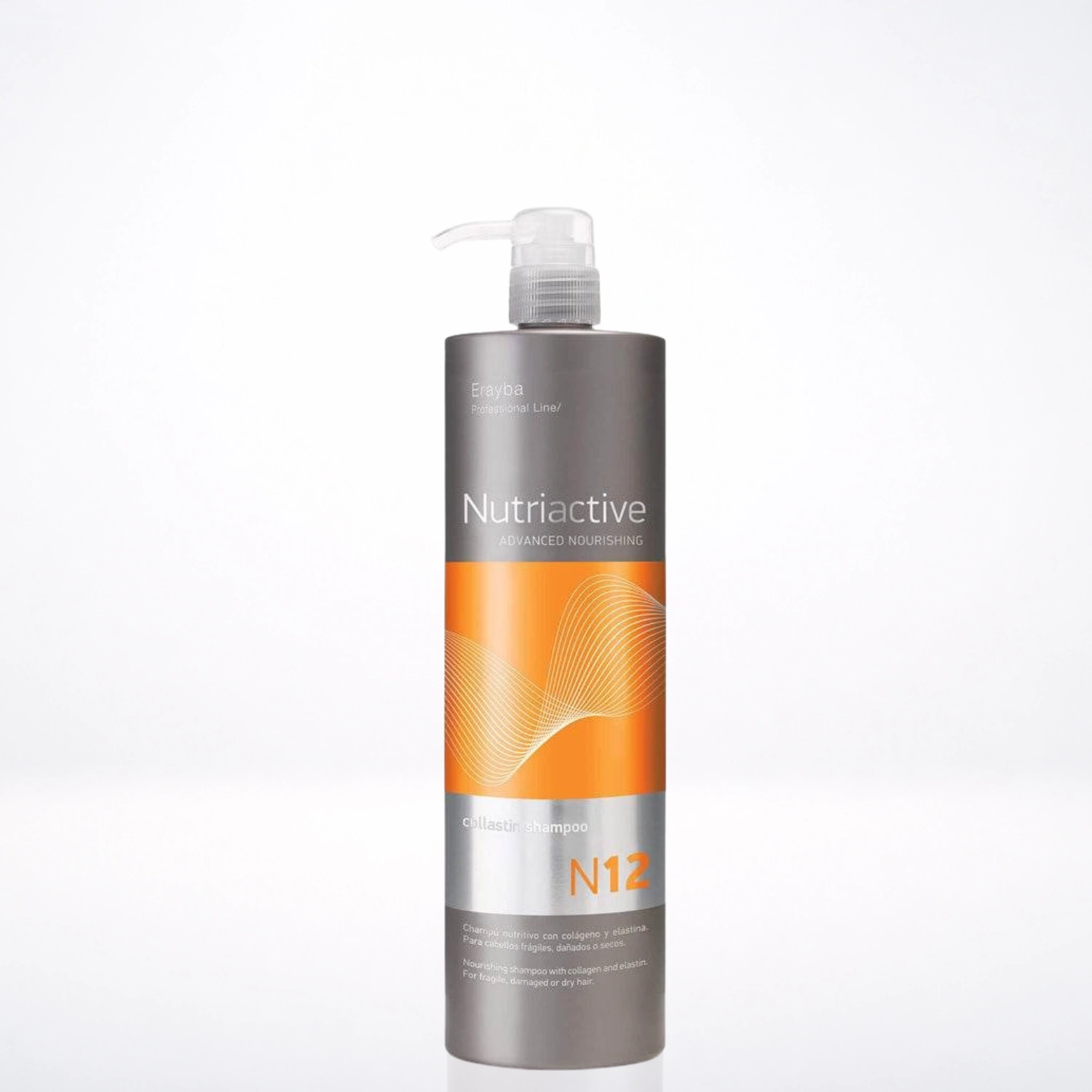 ERAYBA Nutriactive N12 Collastin Shampooing - Collagène Élastine Format Salon 1000ml