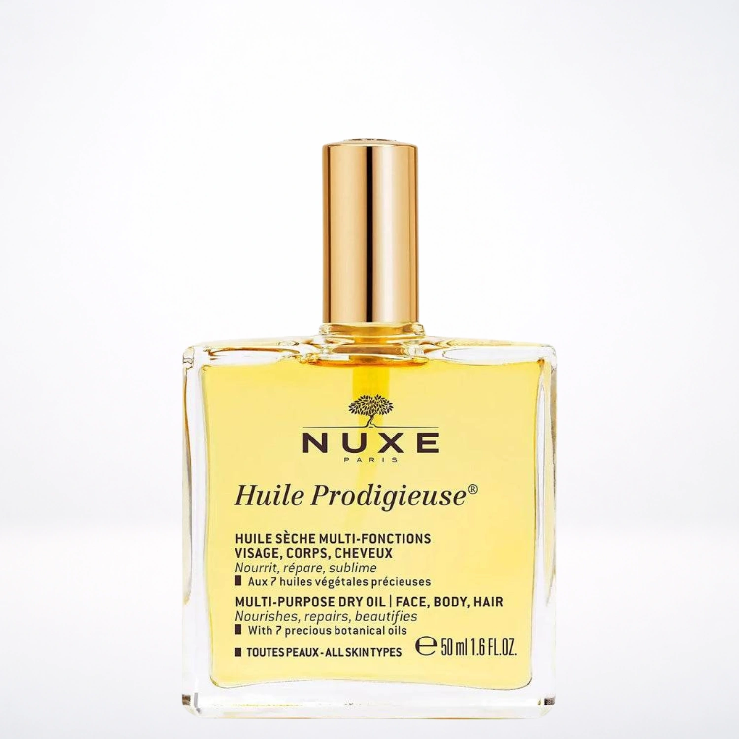 NUXE Huile Prodigieuse Sèche 6 Huiles Précieuses Vitamine E Multi-Usage Visage Corps Cheveux