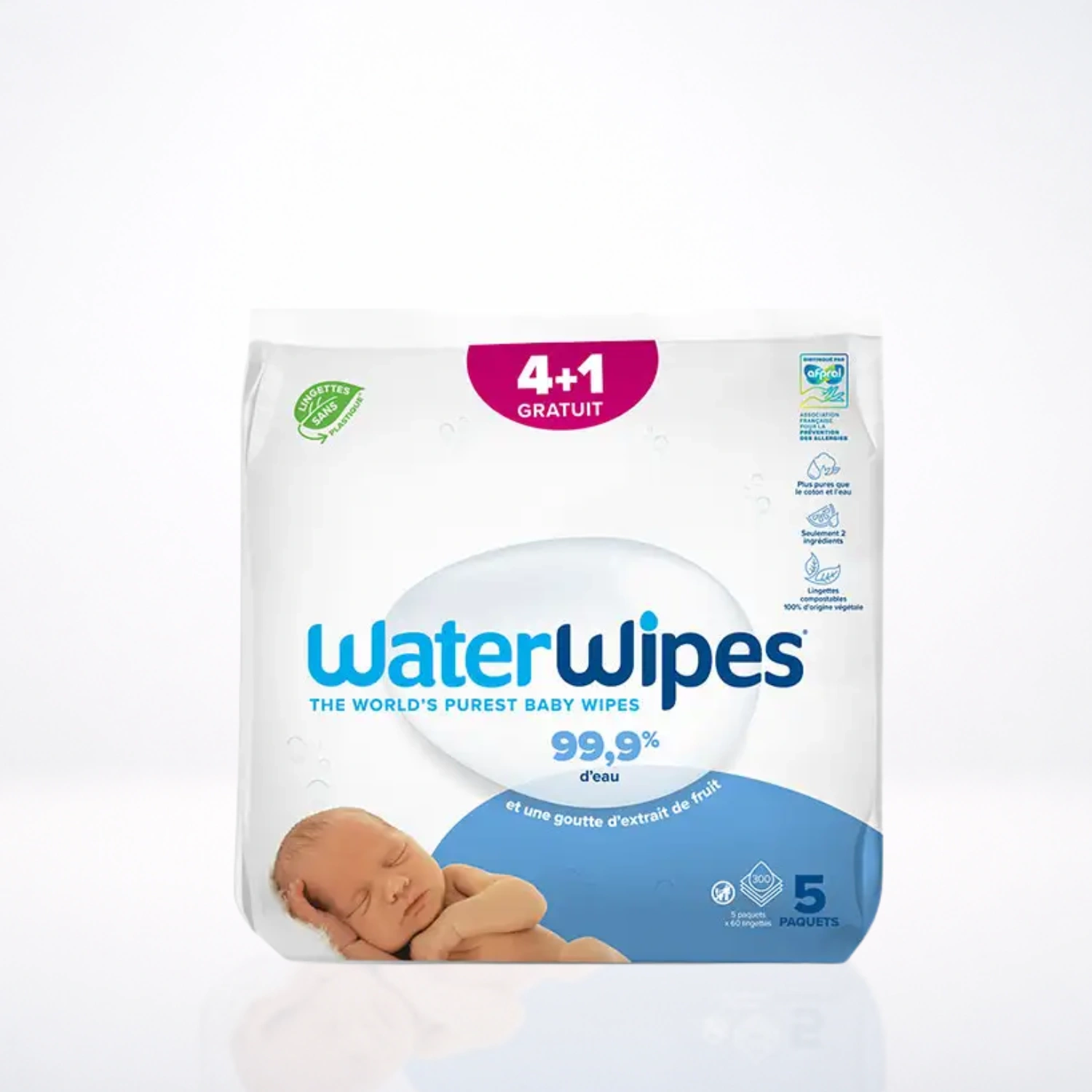 WaterWipes Pack Lingettes Bébé 4x60