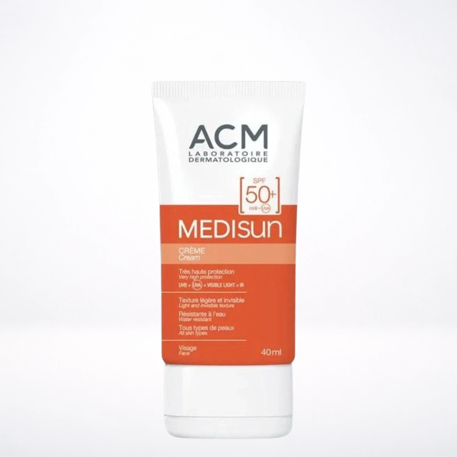 ACM Medisun Écran Minéral Teinte Claire SPF50+ 40ml Protection Naturelle
