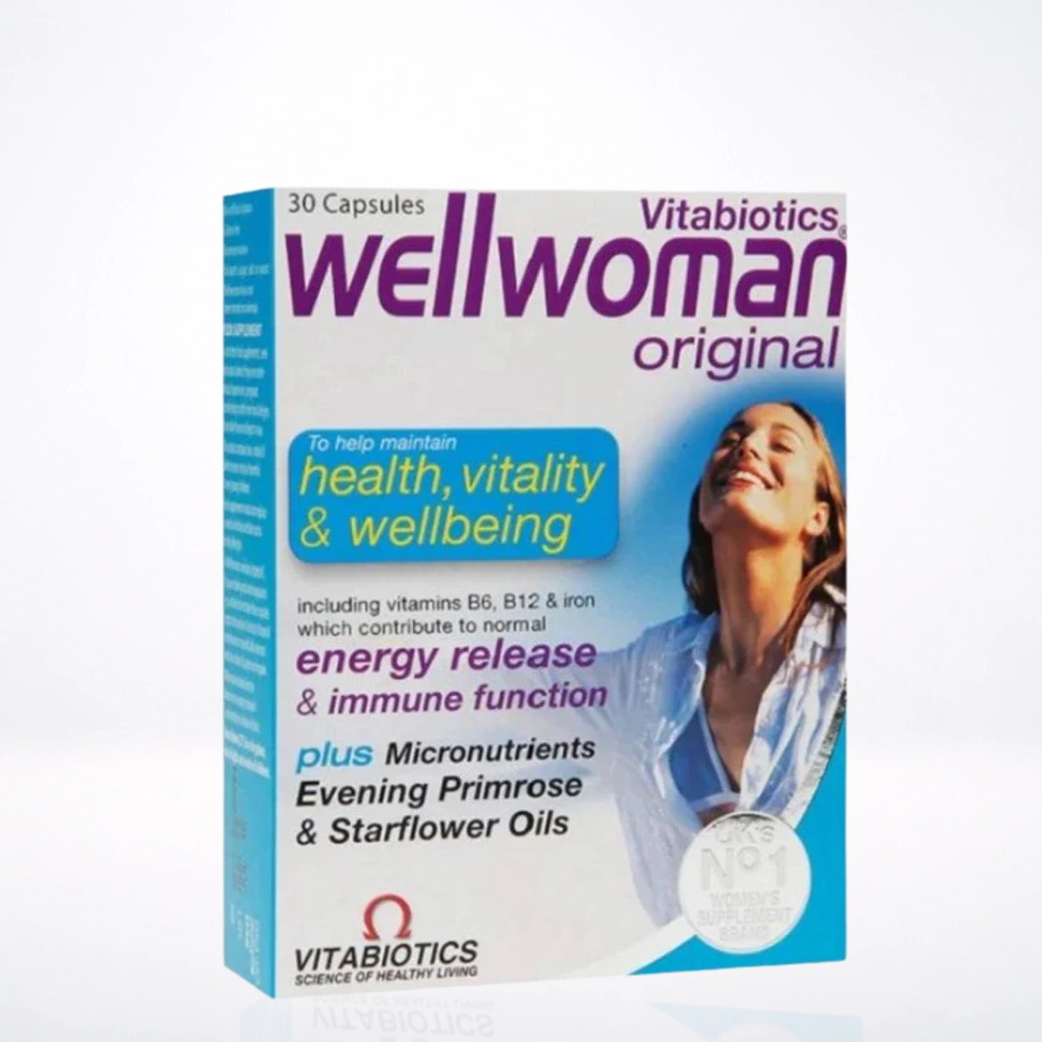 VITABIOTICS Wellwoman Zinc 15mg 30 Capsules Multivitamines Femme Immunité Beauté