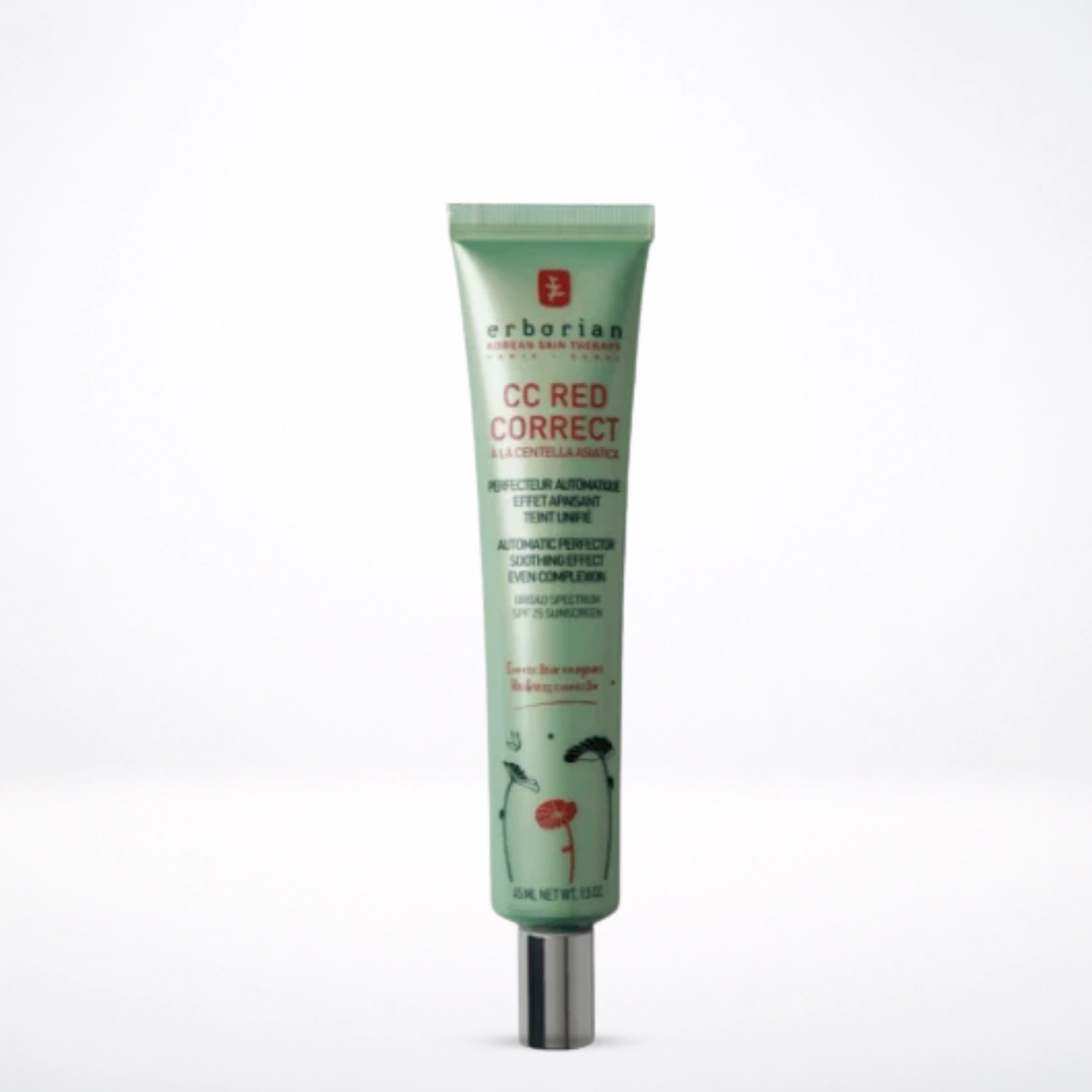 ERBORIAN CC Red Correct crème anti-rougeurs Spf 25 | 45 ml