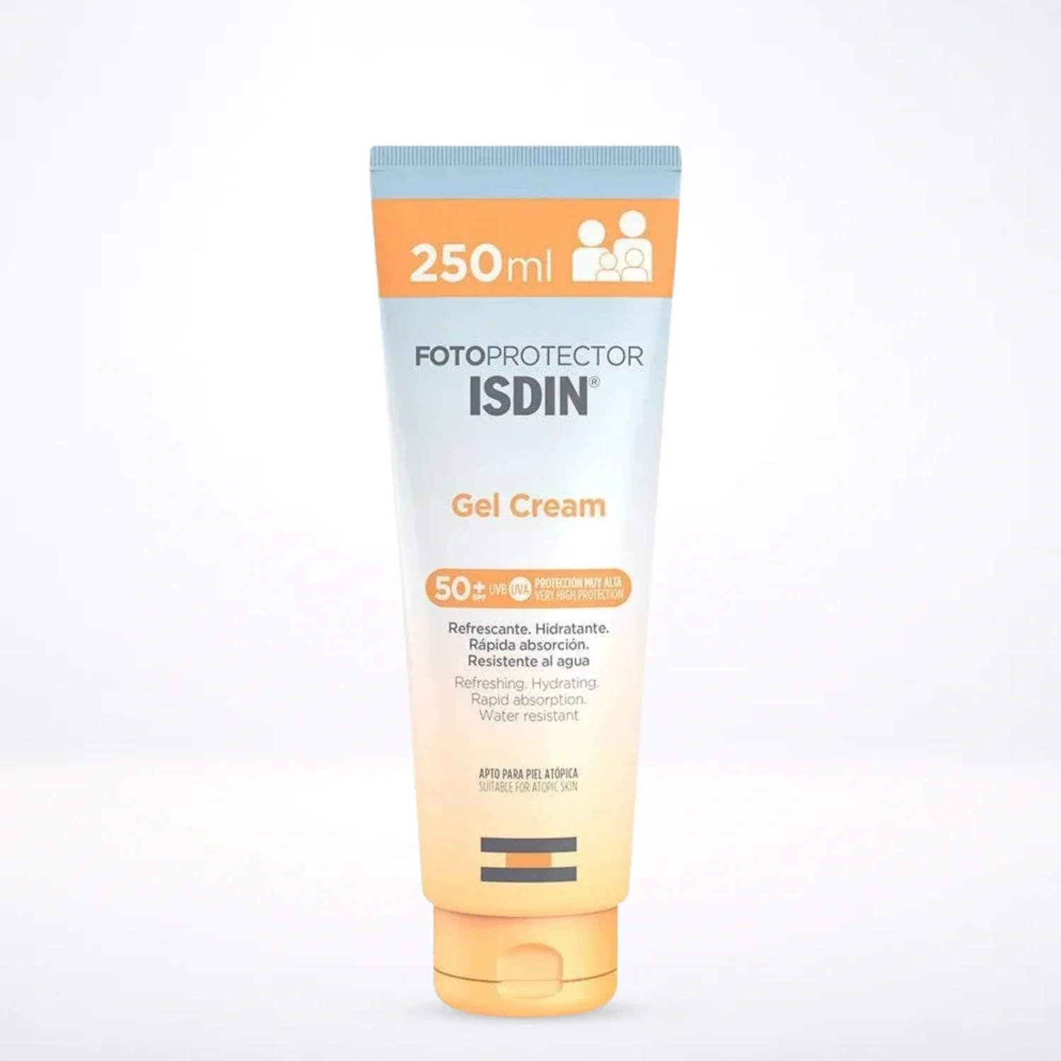 ISDIN Fotoprotector Gel Crème SPF50+ 250ml - Protection Solaire Très Haute Texture Gel
