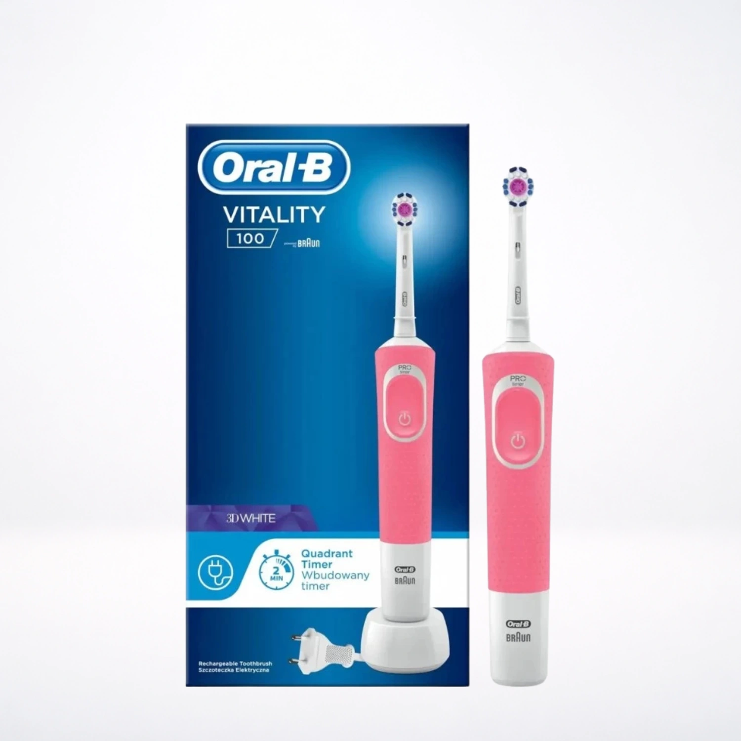 ORAL-B Vitality 3D White brosse à dents électrique Rose