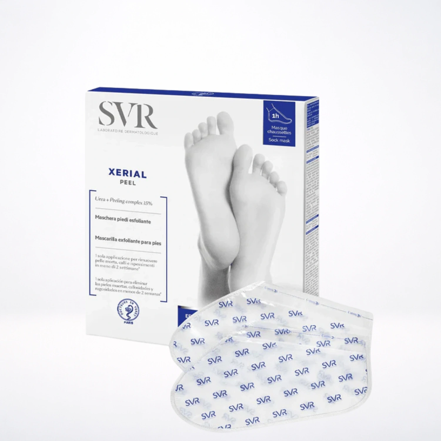 SVR Xerial Peel Masque Chaussettes Exfoliant Pieds 2x20ml