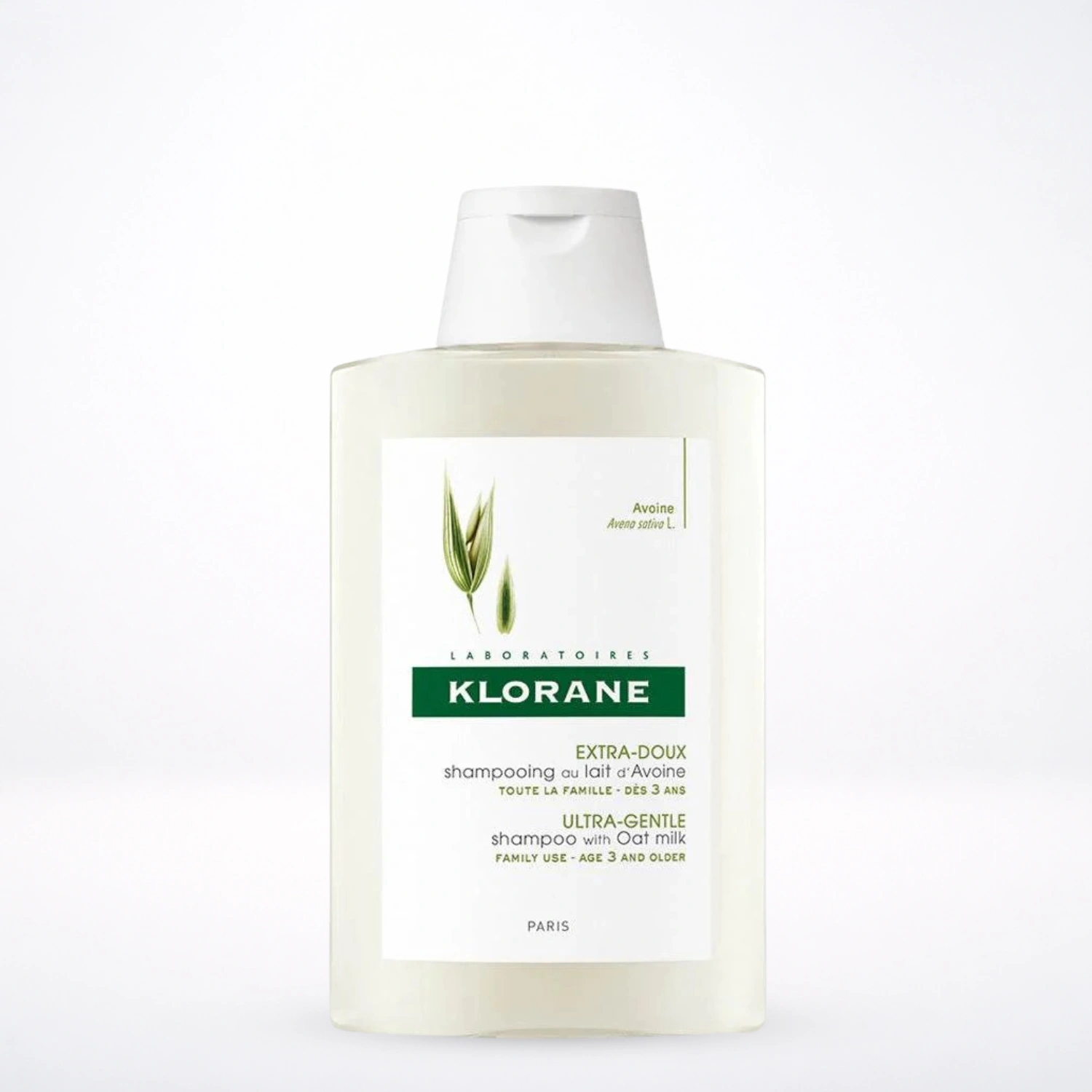 KLORANE Shampooing au Lait d'Avoine 400ml - Cheveux Délicats et Sensibles