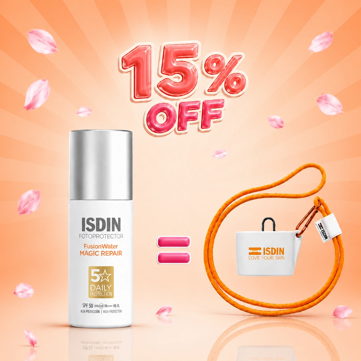 ISDIN Fusion Water Magic Repair SPF50 50ml Protection Solaire
