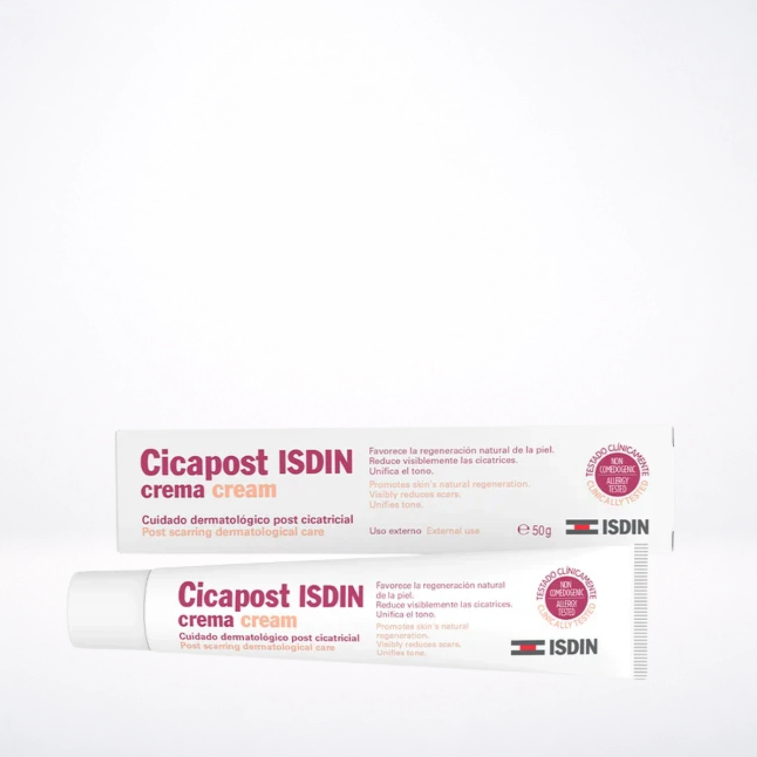 ISDIN Cicapost Crème 50g Triple Action Améliore Apparence Cicatrices Cicatrise Répare Protège