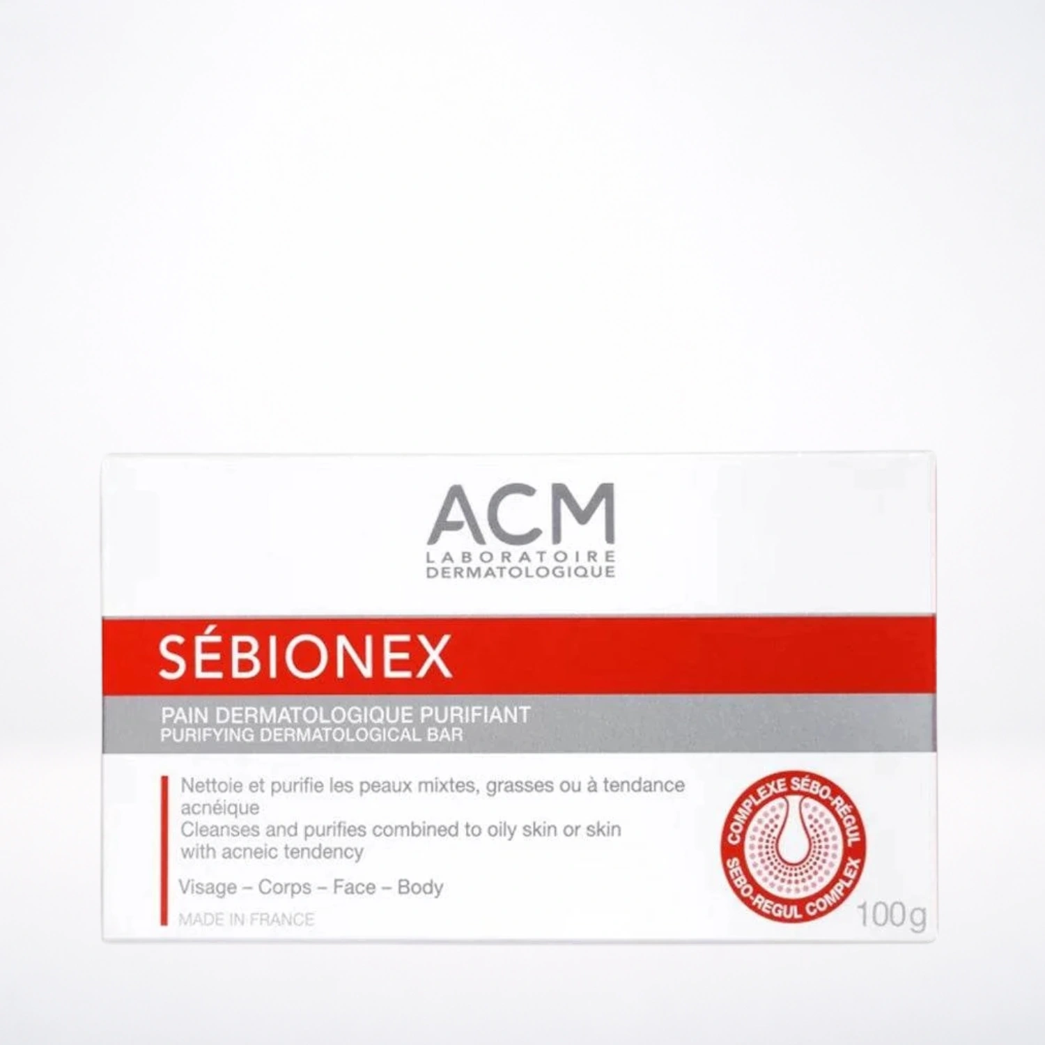 ACM Sébionex Pain Dermatologie Purifiant 100g Nettoyage Assainissant