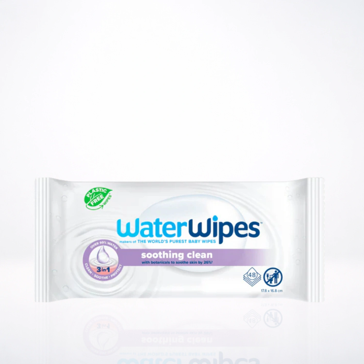 WATERWIPES Lingettes Soothing Clean with Botanicals 48